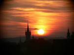Západ slunce nad Poličkou