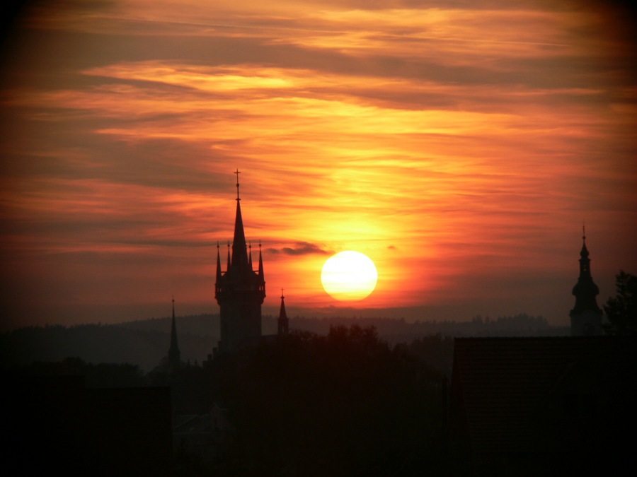 Sunset  in Polička
